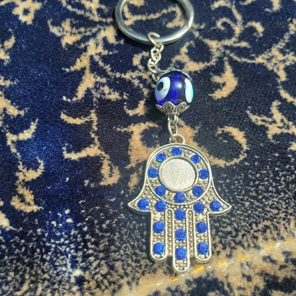 Blue evil eye protection  Keychain